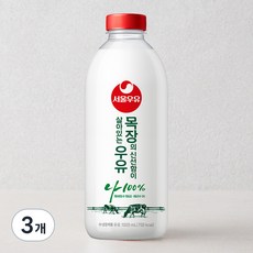 서울우유 목장의 신선함이 살아있는 우유, 1L, 3개