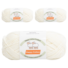 yarna 해피코튼 뜨개실 100g, 702, 3개
