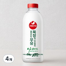 서울우유 목장의 신선함이 살아있는 우유, 1L, 4개