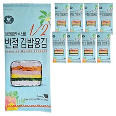 MANJUN 夏威夷午餐肉飯糰用海苔 7片入, 8g, 9包