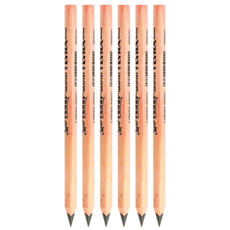 LYRA 兒童三角原木鉛筆 17.5cm, 原木色, 6支