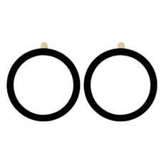 더블유케이스 맥세이프링 플레이트 호환 자석 스티커, 블랙, 2개