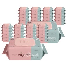 미엘 클래식 엠보싱 물티슈 캡형, 50g, 100매, 40개