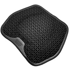 XFIT 防汗蜂巢矽膠透氣夏季車用坐墊, 2個, 黑色