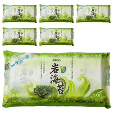 統一生機 岩海苔 3包, 14.4g, 6袋