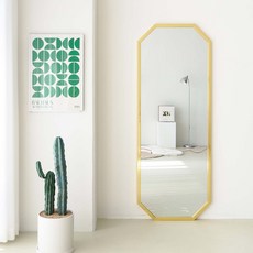 에이스홈 코코 팔각 와이드L 벽걸이 전신거울, 골드