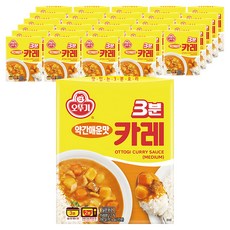 오뚜기3분 카레 약간매운맛, 200g, 30개 200g, 30개