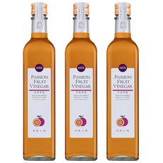 HSU'S LEGEND 潭酵天地 橡木桶純釀造水果醋 百香果, 3個, 500ml