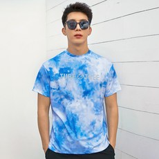 TUBE TREE 男女通用Aldebaran寬鬆版型防磨衣上衣, 藍色