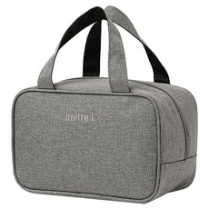 MakeMine 上班族學生便當保溫保冷袋 野餐午餐袋 保冷袋, 1個, 灰色