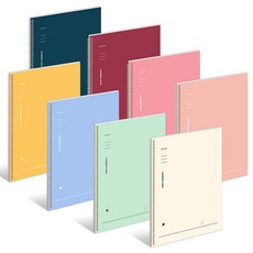 B Fly 7.5mm橫線筆記本 190 x 258 mm 8入組, 混色, 1套