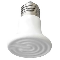 OTTO 建興水族 遠紅外線陶瓷加熱器 100W 110V 適用於各種鳥類 兔 貓 狗 鼠 蜜袋鼯 兩棲爬蟲等寵物, 1個, 白色