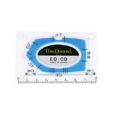 Ebisu DiAMOND MINI系列 卡片式水平尺 藍, 1個