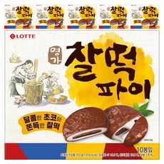 롯데웰푸드 명가 찰떡파이, 350g, 6개