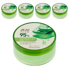 더페이스샵 신선한 제주 알로에 수딩젤, 300ml, 5개