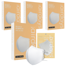 airdays 鳥嘴型口罩 KF94 S號, 白色, 1片, 200片