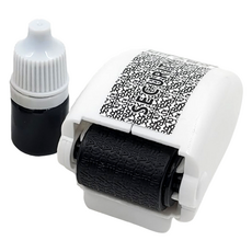 Greenpieneseu 個資防洩滾輪保密印章 + 5ml補充墨水組, 墨色, 1套