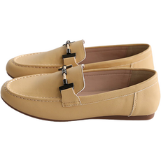 단골언니 여성용 버클리 3D쿠션 가죽 메시 장식 드라이빙 로퍼