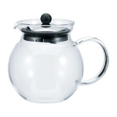 iwaki 耐熱玻璃濾蓋沖茶器, 640ml, 1個, 透明