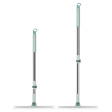 家適通 加厚款 可伸縮矽膠刮水掃把 淺綠色 2支, 1組