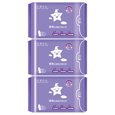 玩美日記 夜用防護輕涼衛生棉 33cm, 6片, 3包