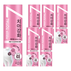 페리오 토탈7 인텐스 치아강화 치약 클린민트, 120g, 6개