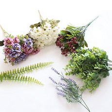 MORIANN DIY花路人造花叢6件組, 紫色