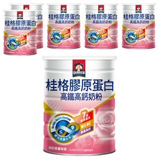 QUAKER 桂格 膠原蛋白高鐵高鈣奶粉, 6罐, 1.5kg