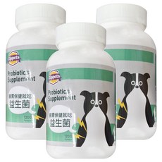 Zippets 吉沛思 犬用 益生菌保健顆粒 呵護毛孩腸胃 提升免疫力 維持消化機能, 120g, 腸胃保健, 3罐