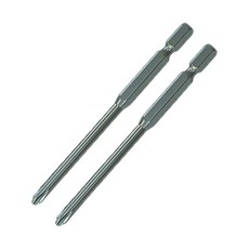 SUNFLAG 新龜 附磁十字起子頭 日本高品質鋼材H-0級硬度、堅固耐用, 2個