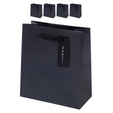 포포팬시 프리미엄 펄 디자인 메르시 무지 선물 쇼핑백, 그레이, 5개