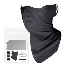 ALEAF 韓國製 AeroCool 防UV運動口罩, 1個, 黑色