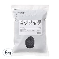 두보식품 바른곡물 검정강낭콩, 2kg, 6개