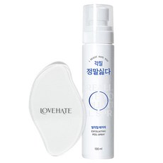 IREALLYHATE 去角質噴霧 100ml+去角質玻璃片組合, 1組