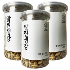 헬로우그린 국내산 말린 생강, 200g, 3개