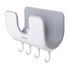 ecoco 意可可 北歐風壁掛鍋蓋架 免釘壁掛 收納積水, 灰色, 1個