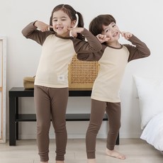 bonumam 拉克蘭袖刷毛羅紋家居服上下套裝