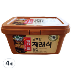 해찬들 재래식 된장, 2.3kg, 4개