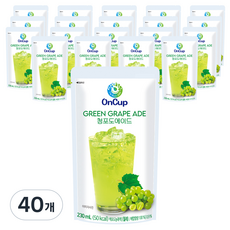 온컵 청포도 에이드, 40개, 230ml