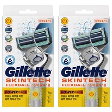 Gillette 吉列 Skintec Flexball 強力剃須刀, 1件, 2個