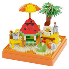 PINGZHIXING 奈米積木 西瓜日光浴 9943-8pzx, 1個, 混合色