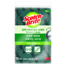 3M Scotch-Brite 百利 多用途強效菜瓜布 M, 1包, 10個