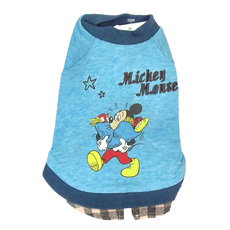 PET PARADISE 寵物衣服 - 米奇購物 藍色, 3S(脖圍17~20 胸圍27~32), 1件