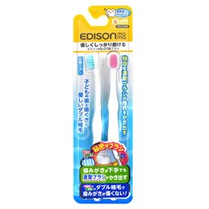 EDISON mama 家長輔助用嬰幼兒抑菌牙刷 6個月以上, 2支, 1組