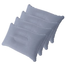 바이브업 캠핑 휴대용 에어베개, 그레이, 4개