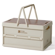 모비가든 캠핑 폴딩박스 테이블 30L, 화이트, 1단, 1개