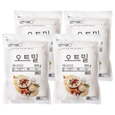 바른곡물 오트밀 캐나다산, 820g, 4개