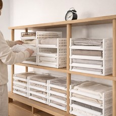 보노하우스 풀 슬라이딩 옷정리 적층 트레이 중형, 15개