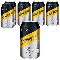 Schweppes 舒味思 蘇打汽水, 330ml, 6罐