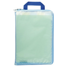 日本 SONiC A4手提夾層文件袋, 藍色, 1個